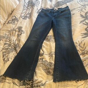 Paige Women's Flared Blue Jeans